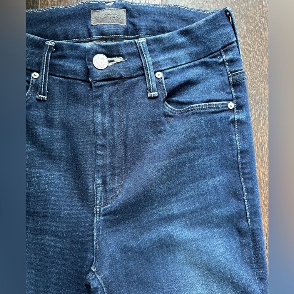 MOTHER DENIM HIGH WAISTED LOOKER ANKLE FRAY JEAN - Picture 7 of 16